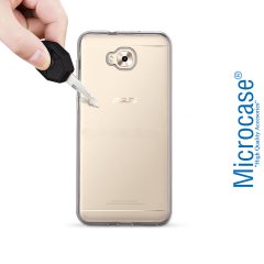 Asus Zenfone Live ZB553KL İnce 0.2 mm Silikon Kılıf + Cam Koruma