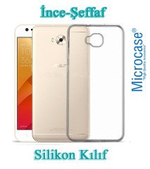 Asus Zenfone Live ZB553KL İnce 0.2 mm Silikon Kılıf + Cam Koruma