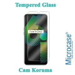 Microcase Realme 5i Premium Matte Silikon Kılıf + Tempered Glass Cam Koruma