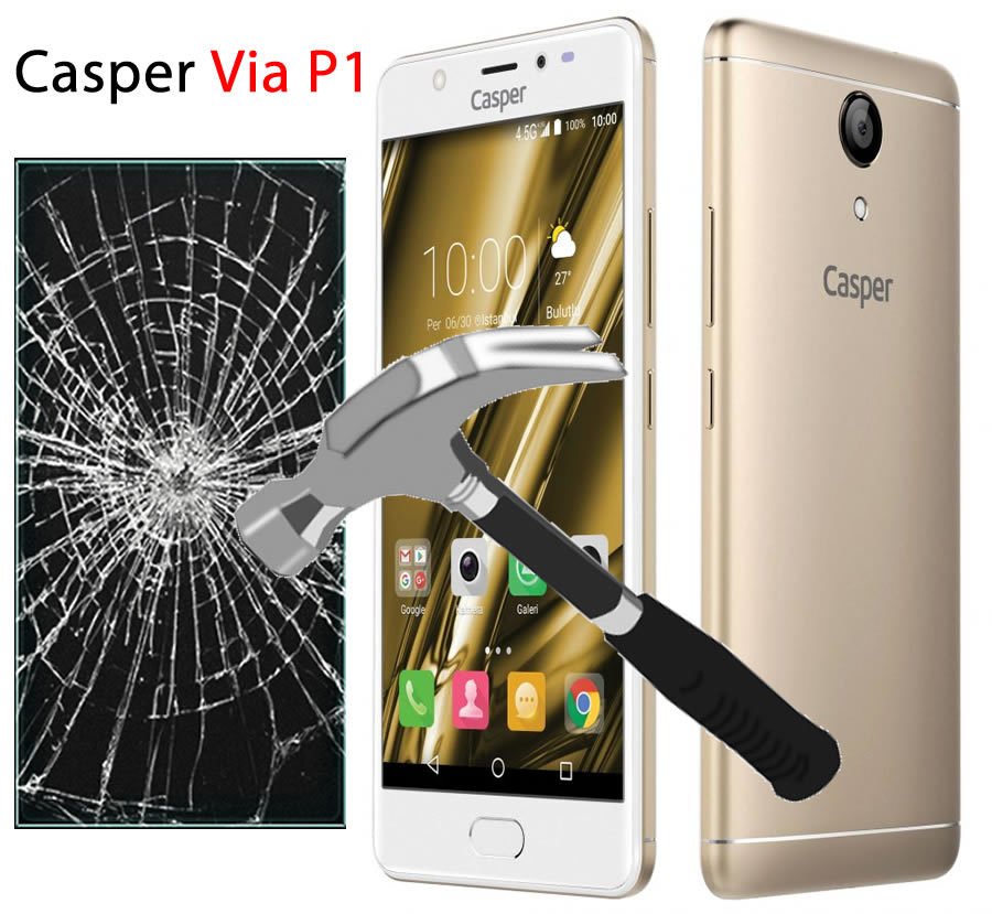 Casper Via P1 Tempered Glass Cam Ekran Koruma