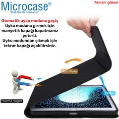 Microcase iPad Pro 11 2021 Sleeve Serisi Mıknatıs Kapaklı Standlı Suni Deri Kılıf - Siyah