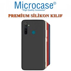 Microcase Realme 5i Premium Matte Silikon Kılıf + Tempered Glass Cam Koruma