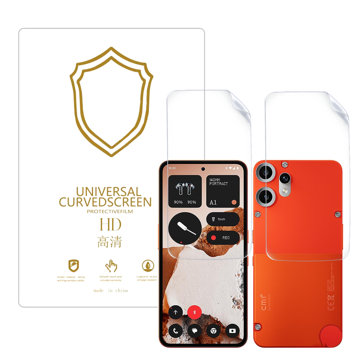 Microcase CMF Phone 2 Pro ile Uyumlu Full Tpu Nano Ön Arka Ekran Koruma Filmi - EKM103