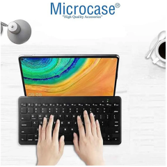 Microcase Apple iPad Air 11 2024  Tablet  Uyumlu Tablet Klavyesi + Tablet Tutucu Stand -AL3320
