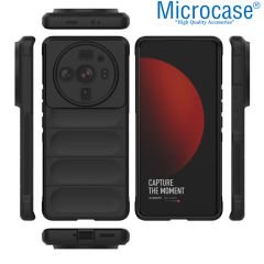 Microcase Xiaomi Mi 12 Ultra Miami Serisi Darbeye Dayanıklı Silikon Kılıf - Açık Gri