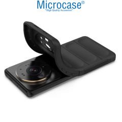 Microcase Xiaomi Mi 12 Ultra Miami Serisi Darbeye Dayanıklı Silikon Kılıf - Açık Gri