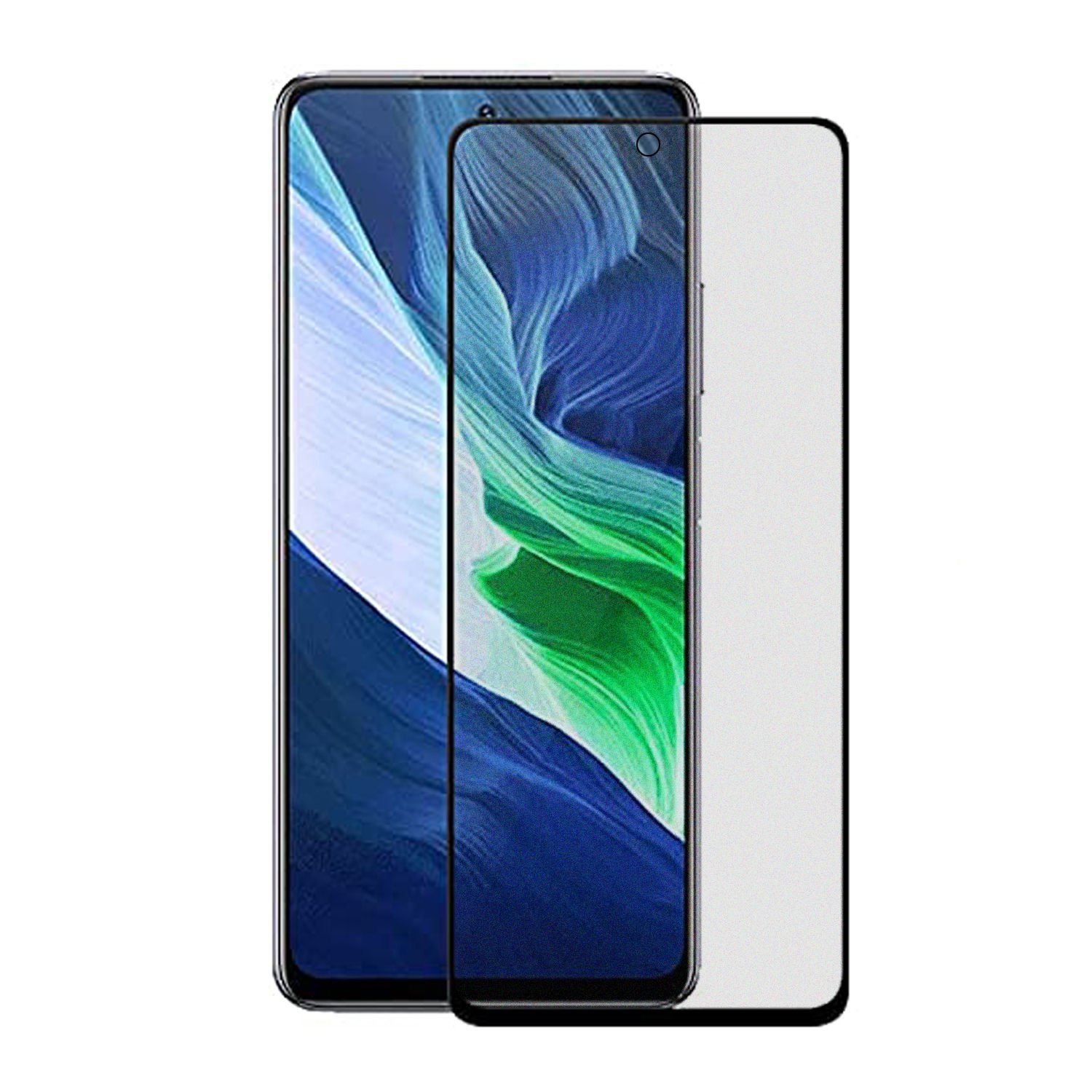Microcase Infinix Note 10 Pro Tam Kaplayan Çerçeveli Mat Cam Koruma - AL3124