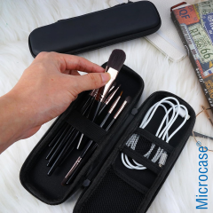Microcase Dokunmatik Kalem Pencil Kalemlik Fırça Set Kulaklık Kablo Organizer Kılıfı 21x9cm AL5356