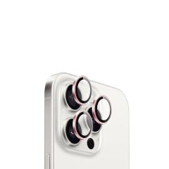 Microcase Iphone 16 Pro/16 Pro Max Kamera Camı Lens Koruyucu Halka Set - AL8114