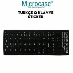 Microcase Apple iPad Air 13 2024  Tablet  için Bluetooth Klavye+Mouse+TR Sticker AL2691