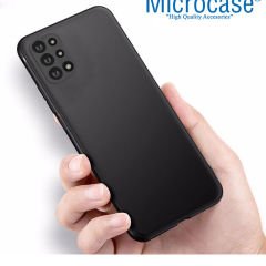 Microcase OnePlus 9R Elektrocase Serisi Kamera Korumalı Silikon Kılıf - Siyah