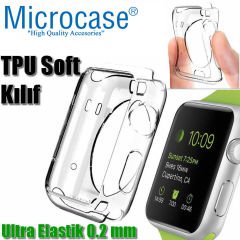 Microcase Apple Watch Seri 6 40 mm Silikon Kılıf ŞEFFAF