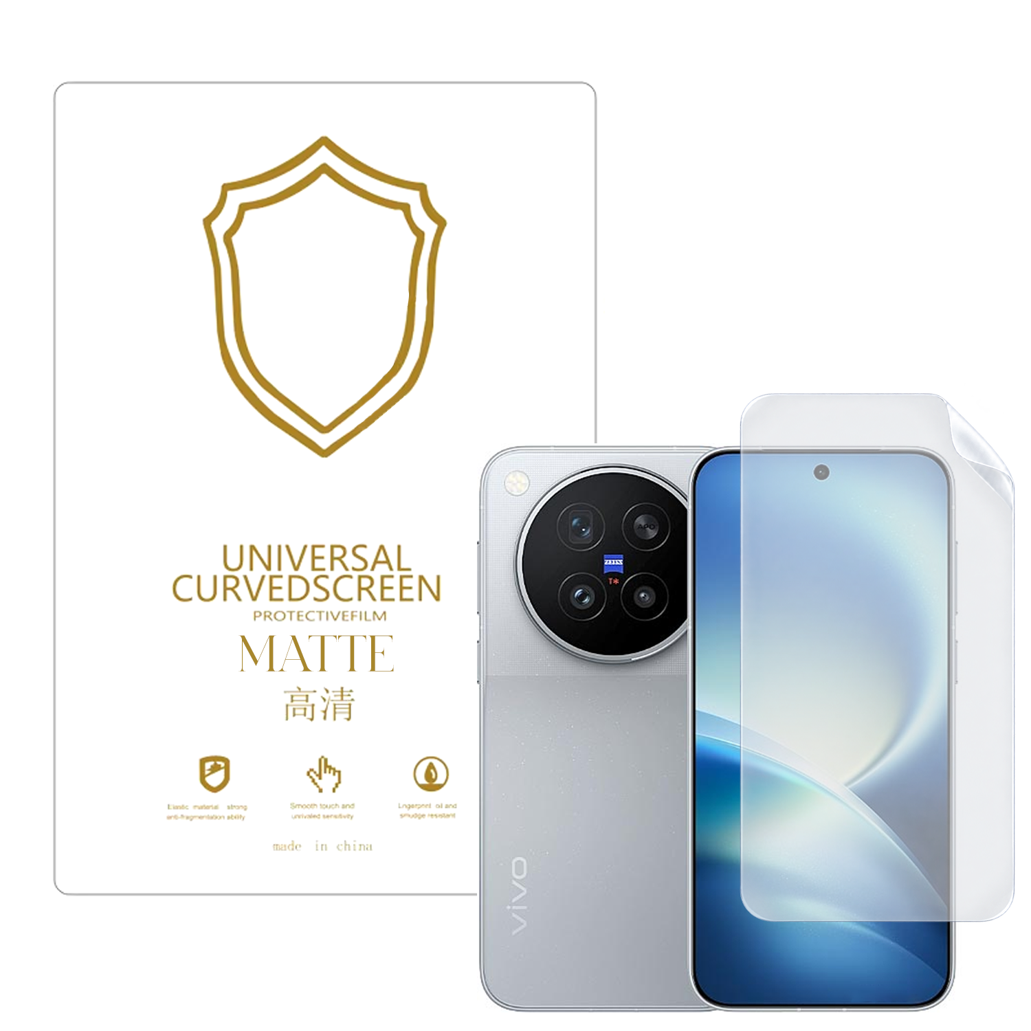 Microcase Vivo X500 Pro ile Uyumlu Tpu Nano Mat Ekran Koruma Filmi EKM107