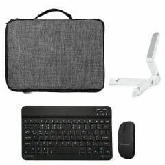 Microcase Huawei Matepad SE 11 2024 için Tablet Çanta + Bluetooth Klavye + Mouse + Tablet Standı - AL8112