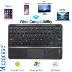 Microcase Samsung Galaxy Tab S8 X700 Bluetooth Klavye + Touchpad Standlı Kılıf - BKK2