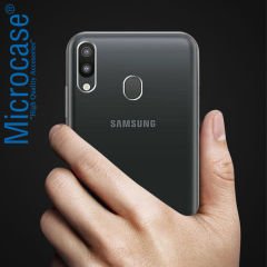 Samsung Galaxy M20 İnce 0.2 mm Silikon Kılıf + CAM (SEÇİN)