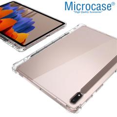 Microcase Samsung Galaxy Tab S8 X700 Kalem Koymalı Silikon Kılıf - Şeffaf