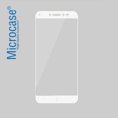 Zenfone Live ZB501KL Tam Kaplayan Çerçeveli Tempered Koruma-BEYAZ