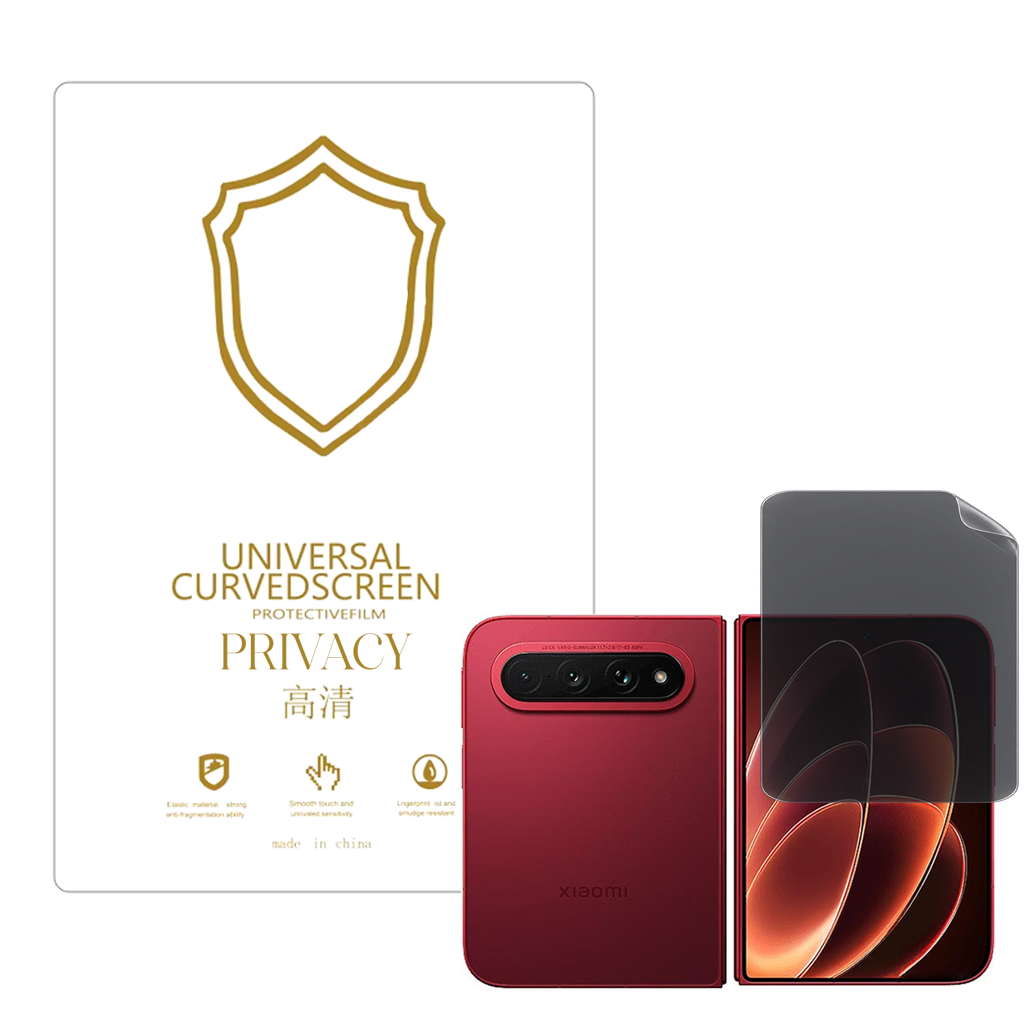 Microcase Xiaomi 18 Fold ile Uyumlu Privacy Gizlilik Filtreli Hayalet Nano Ekran Koruyucu-EKM110