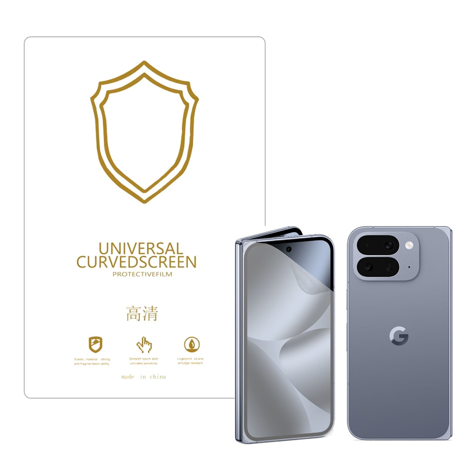 Microcase Google Pixel 10 Pro Fold ile Uyumlu Full Tpu Nano Ön Ekran Koruma Filmi - EKM101