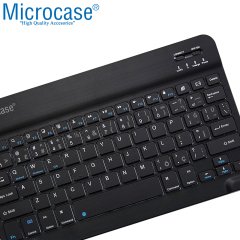 Microcase Tablet ve Telefonlar için Şarjlı Türkçe Bluetooth Klavye - AL2723 Siyah