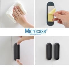 Microcase Plastik Sürgülü Kapı Çekmece Pencere  Sineklik  vb. için  Yapışkanlı  Kol Tutacağı -AL4757  4 Adet