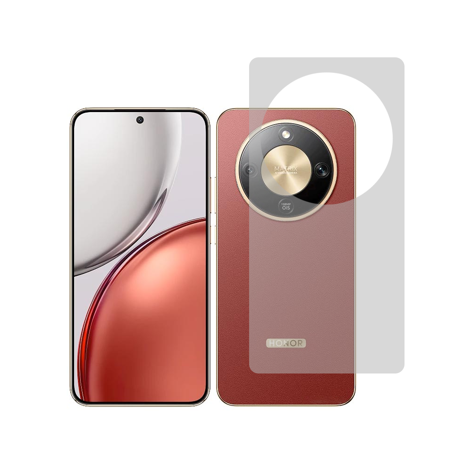 Microcase Honor Magic 8 Lite Full Arka Kaplama Koruma Filmi -AL3281