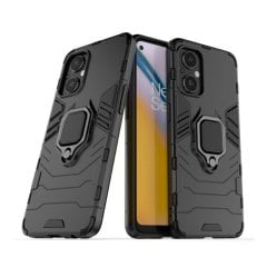 Microcase Oneplus Nord N20 5G Batman Yüzüklü Armor Kılıf - Siyah