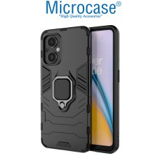 Microcase Oneplus Nord N20 5G Batman Yüzüklü Armor Kılıf - Siyah