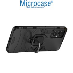 Microcase Oneplus Nord N20 5G Batman Yüzüklü Armor Kılıf - Siyah