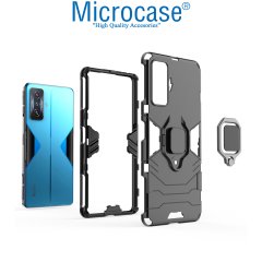 Microcase Oneplus Nord N20 5G Batman Yüzüklü Armor Kılıf - Siyah