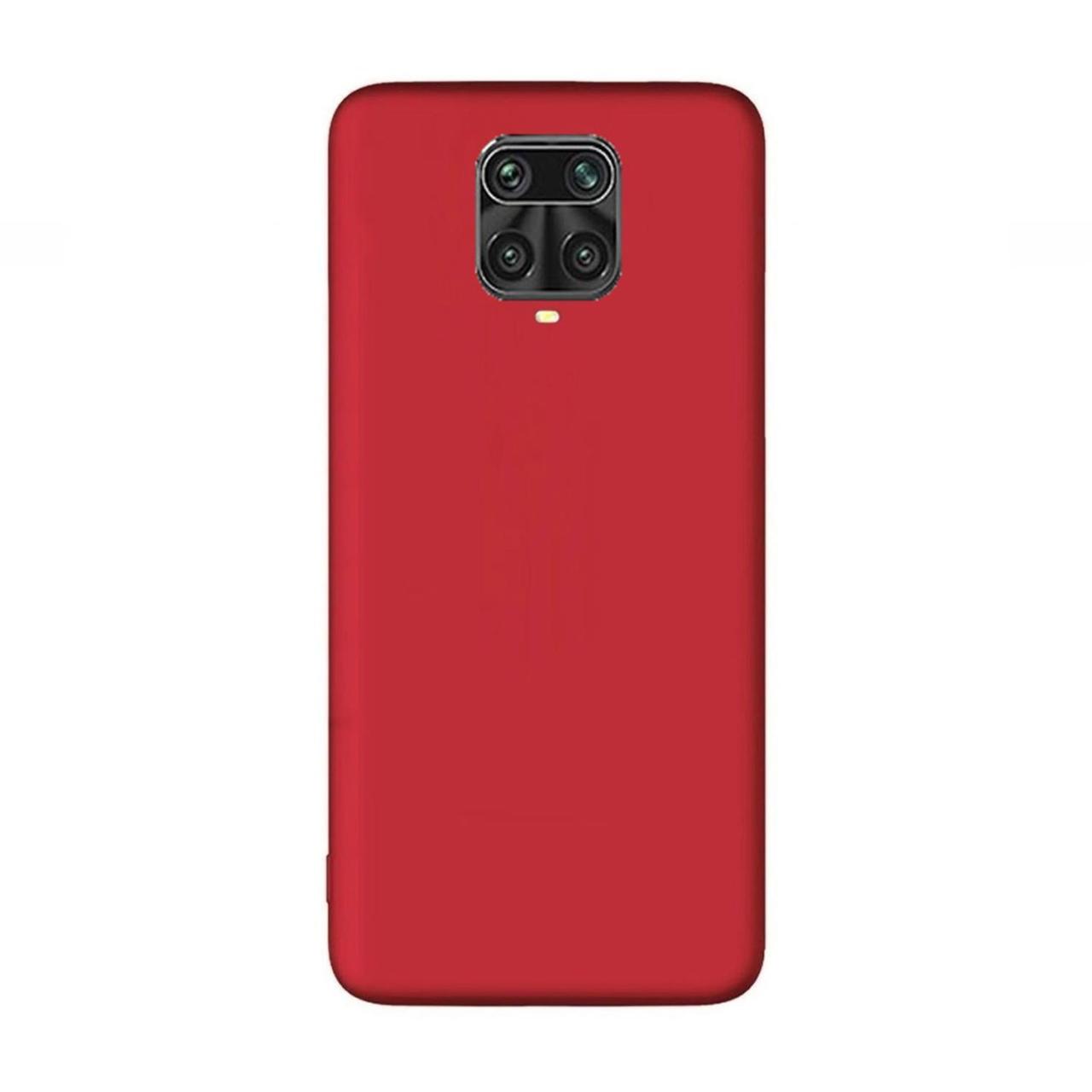 Microcase Xiaomi Redmi Note 9 Pro Matte Silikon Kılıf-Kırmızı