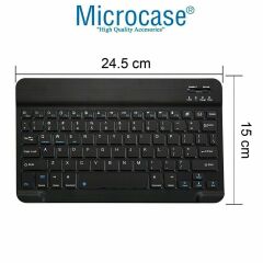 Microcase Lenovo Tab Plus TB351FU için Tablet Çanta + Bluetooth Klavye + Mouse + Tablet Standı - AL8112