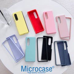 Microcase Samsung Galaxy Fold3 için Mat Yüzey Sert Plastik Kılıf - AL8848