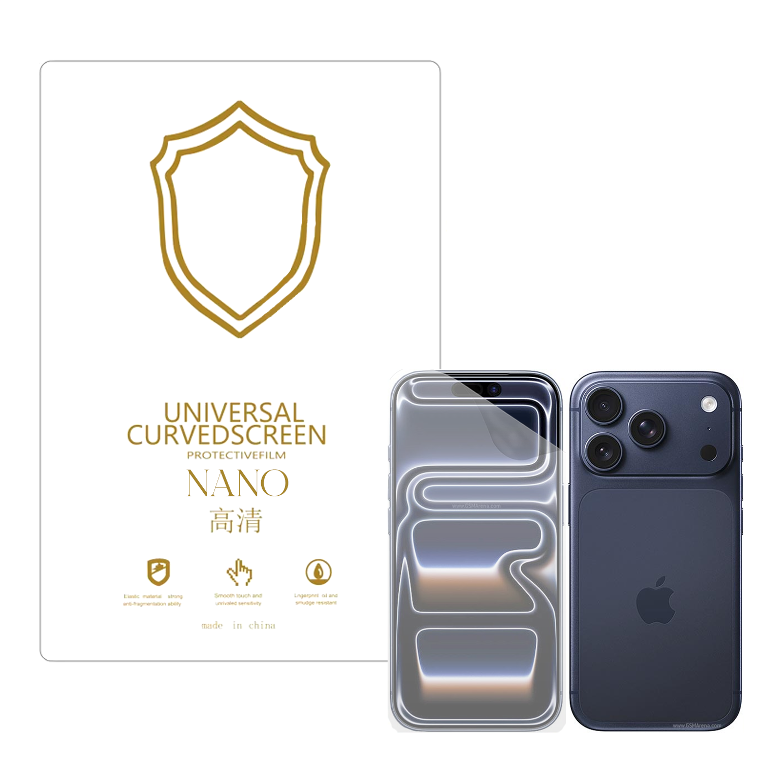 Microcase iPhone 17 Pro ile Uyumlu Full Tpu Nano Ön Ekran Koruma Filmi - EKM101