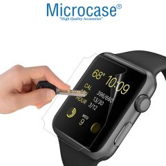 Microcase Apple Watch Series 4 44 mm Nano Glass Esnek Koruma Film