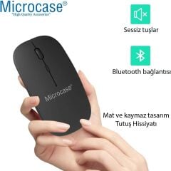 Microcase Samsung Galaxy Tab A11 8.7 inch Tablet için Bluetooth Klavye + Mouse + Tablet Standı - AL45150 Pembe