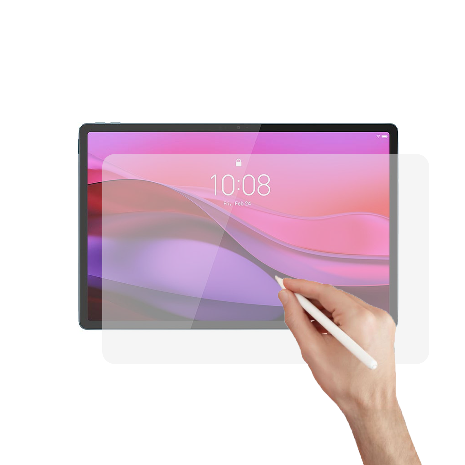 Microcase Lenovo Yoga Tab Plus TB520FU 12.7 inch Tablet ile Uyumlu  Tablet Paper Like Pencil Destekli Kağıt Hissi Veren Mat Ekran Koruyucu - AL3289
