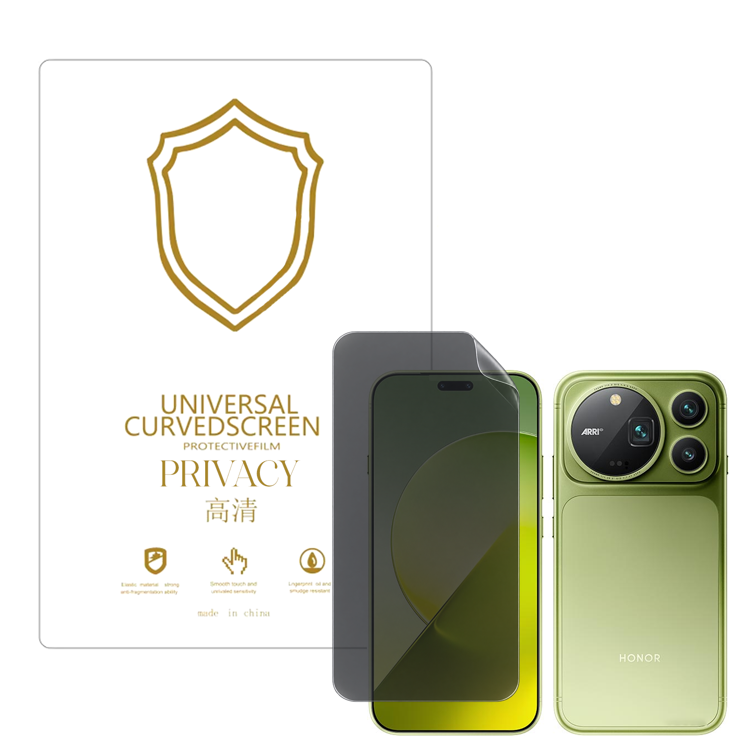 Microcase Honor Magic 9 Pro Max ile Uyumlu Privacy Gizlilik Filtreli Hayalet Nano Ekran Koruyucu-EKM110