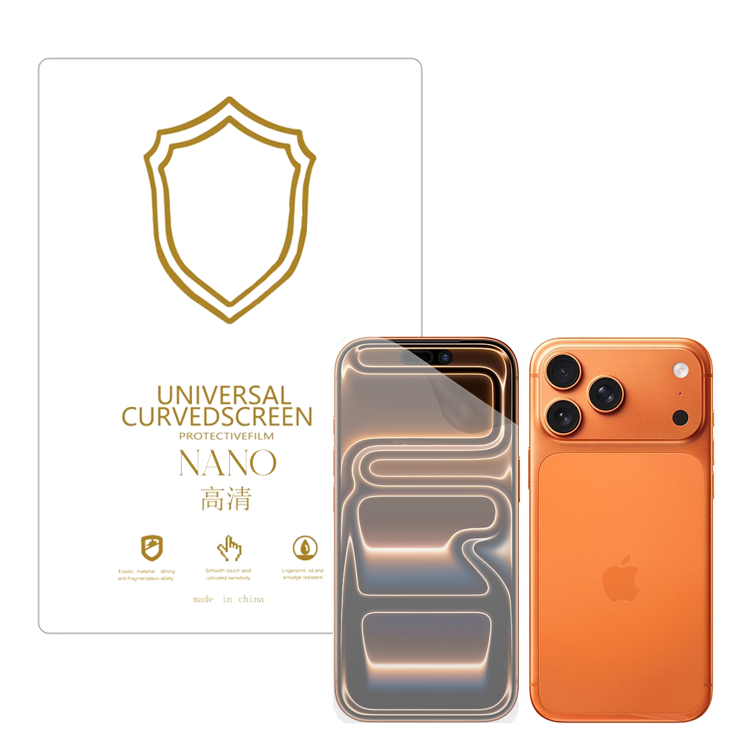 Microcase iPhone 17 Pro Max ile Uyumlu Full Tpu Nano Ön Ekran Koruma Filmi - EKM101