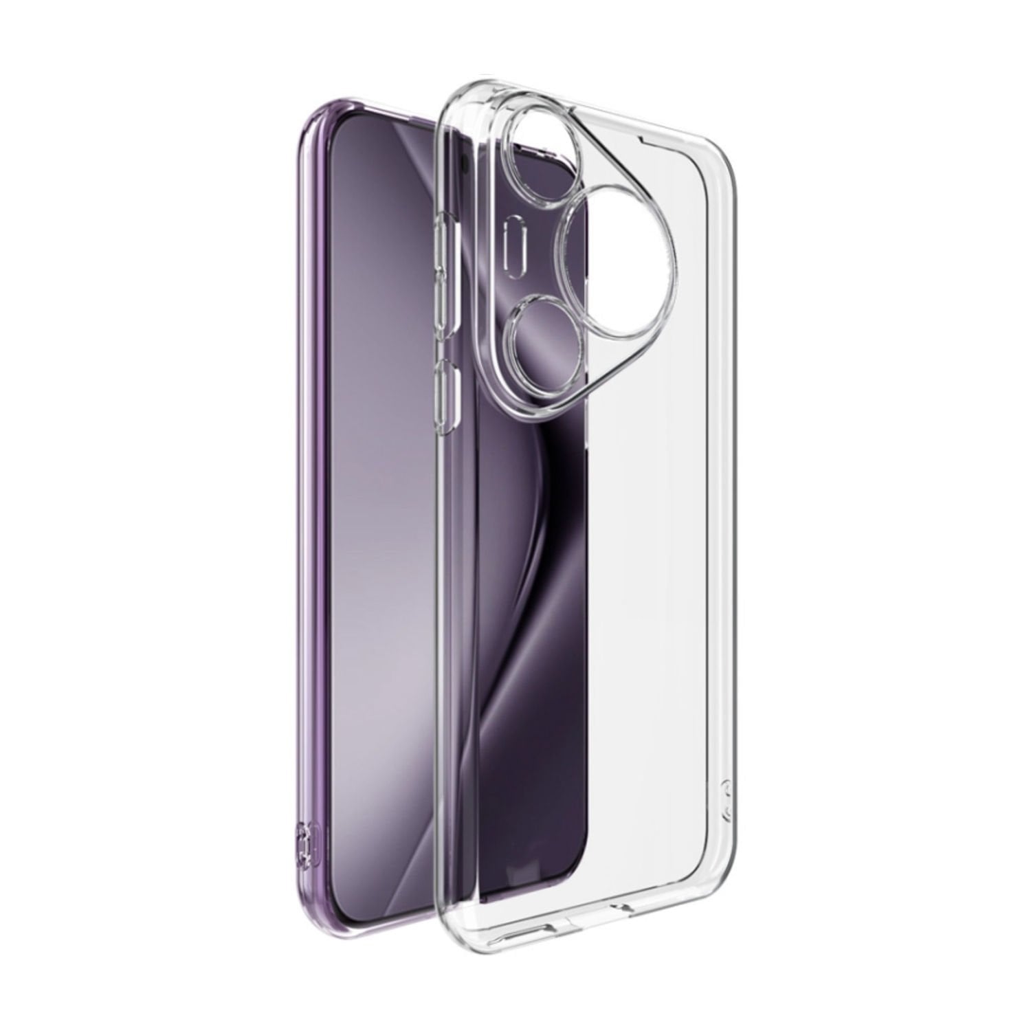 Microcase Huawei Pura 70 Pro Slim Serisi Soft TPU Silikon Kılıf - Şeffaf AL3324