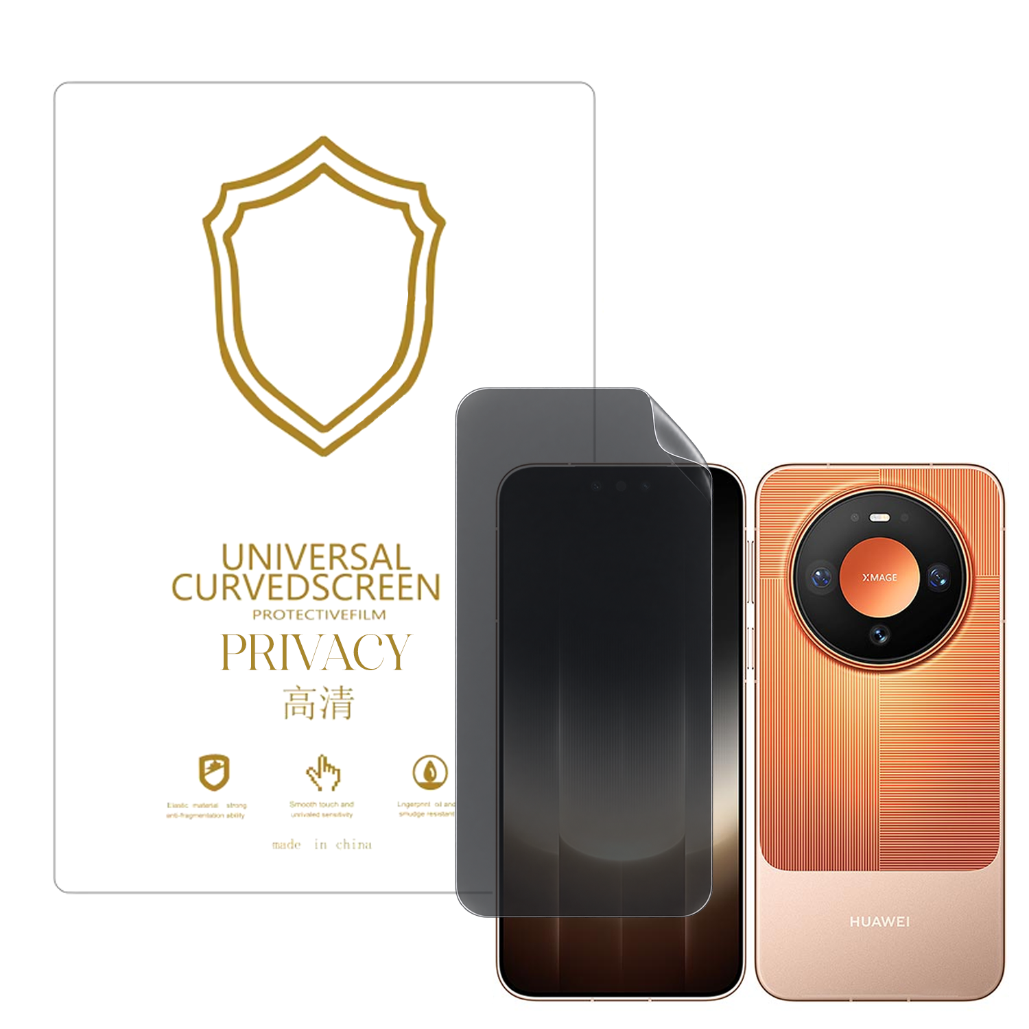 Microcase Huawei Mate 90 Pro ile Uyumlu Privacy Gizlilik Filtreli Hayalet Nano Ekran Koruyucu-EKM110