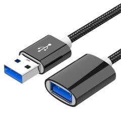 Microcase Yüksek Hızlı USB 3.0 Örgülü Uzatma Kablosu - 200 cm AL2868