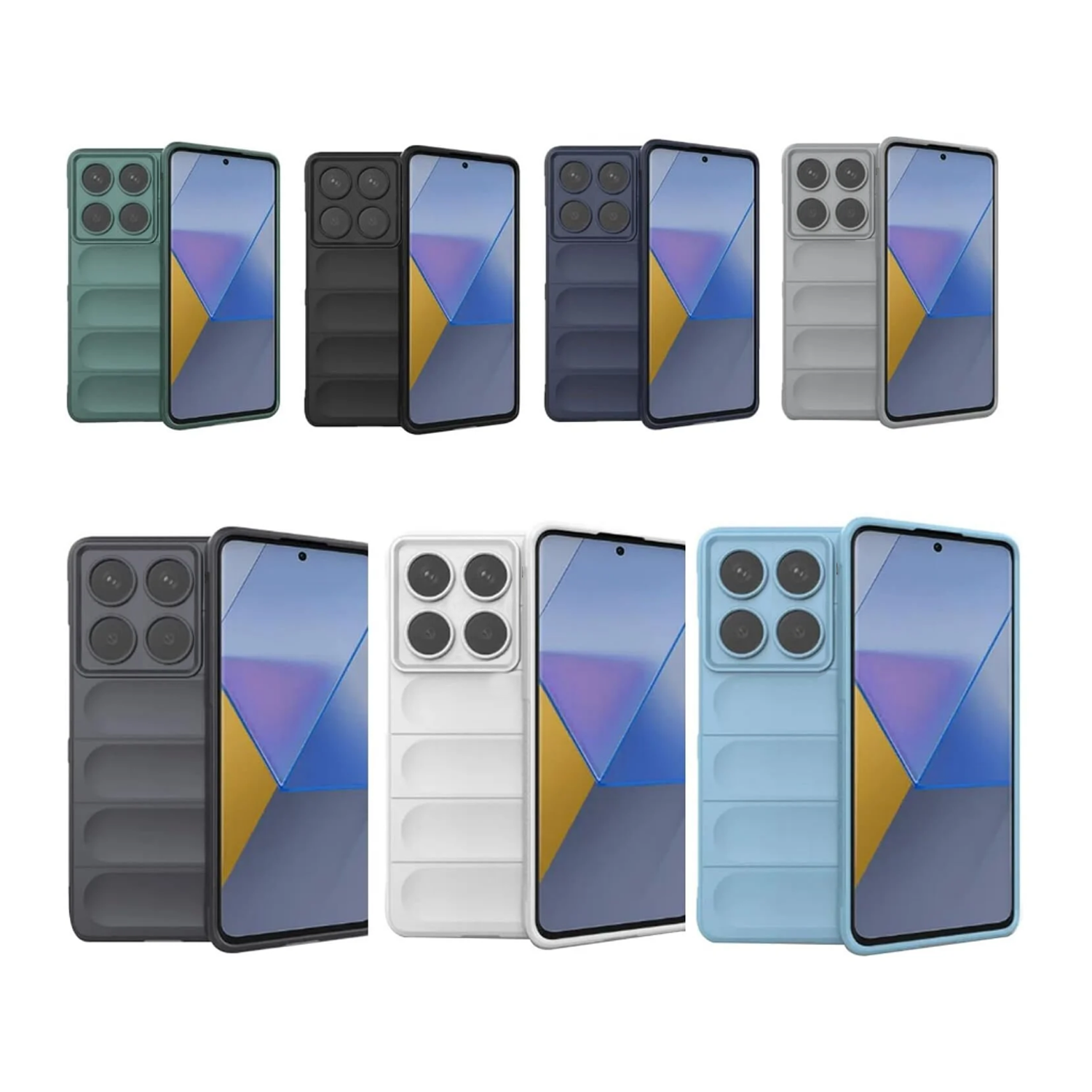 Microcase Xiaomi 14 Pro Global Miami Serisi Darbeye Dayanıklı Silikon Kılıf - AL3420