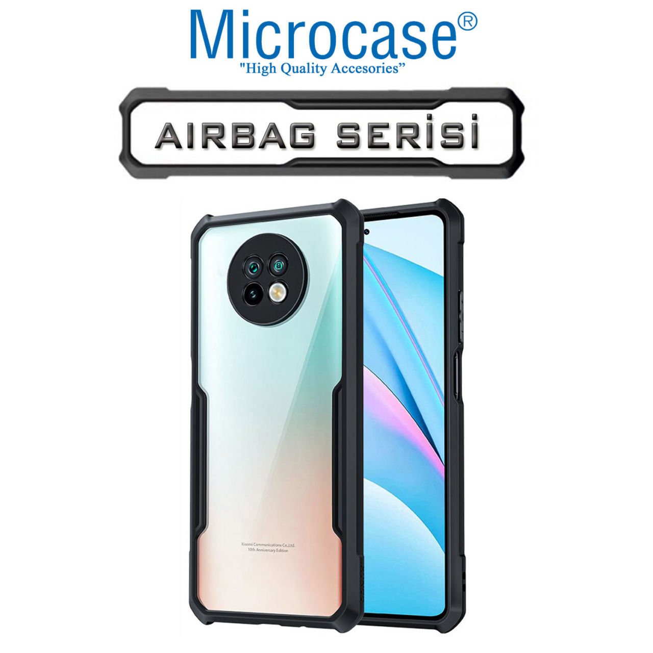 Microcase Xiaomi Redmi Note 9T Airbag Serisi Darbeye Dayanıklı Tpu Kılıf