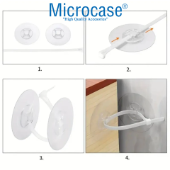 Microcase Yapışkanlı Eşya Sabitleyici Aparat Düşmeyi Önleyici Deprem Ve Çocuk Koruma - AL5184 2 ADET