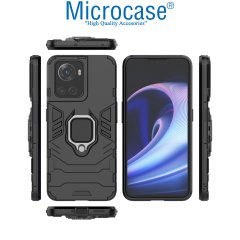 Microcase Oneplus Ace Batman Yüzüklü Armor Kılıf - Siyah