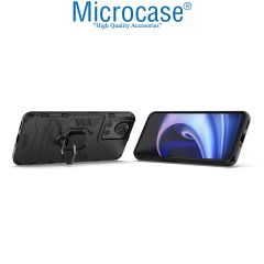 Microcase Oneplus Ace Batman Yüzüklü Armor Kılıf - Siyah