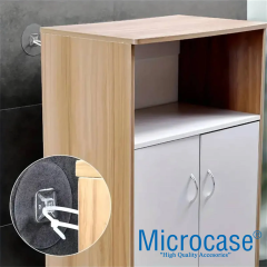 Microcase Yapışkanlı Eşya Sabitleyici Aparat Düşmeyi Önleyici Deprem Ve Çocuk Koruma - AL5184 4 ADET