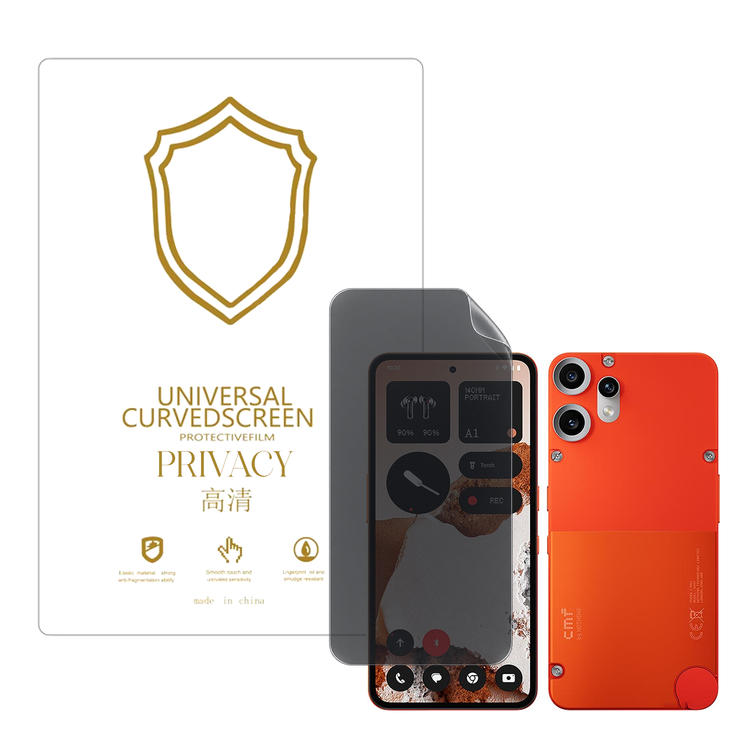Microcase CMF Phone 2 Pro ile Uyumlu Privacy Gizlilik Filtreli Hayalet Nano Ekran Koruyucu-EKM110